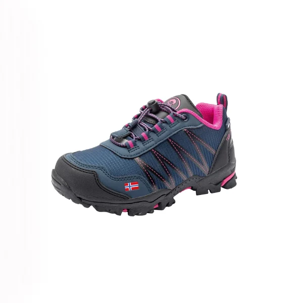 TROLLKIDS Wasserdichte Wanderschuh Niedrig “Trolltunga” In Marineblau / Magenta 1